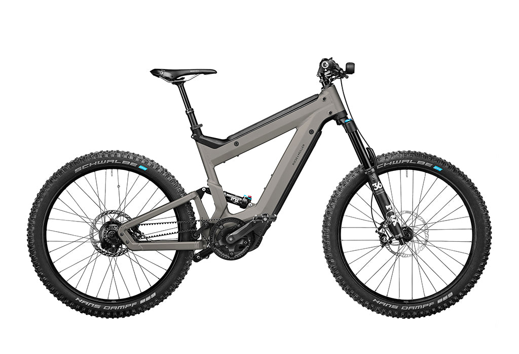 Riese and Muller Superdelite Mountain in Tundra Grey Matt. 