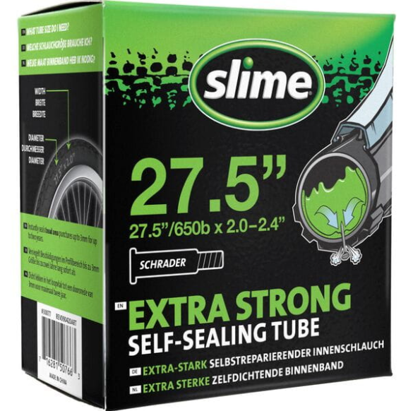 Slime Extra Strong Self Sealing Inner Tube 27.5 X 2.0 - 2.4 Schrader Valve