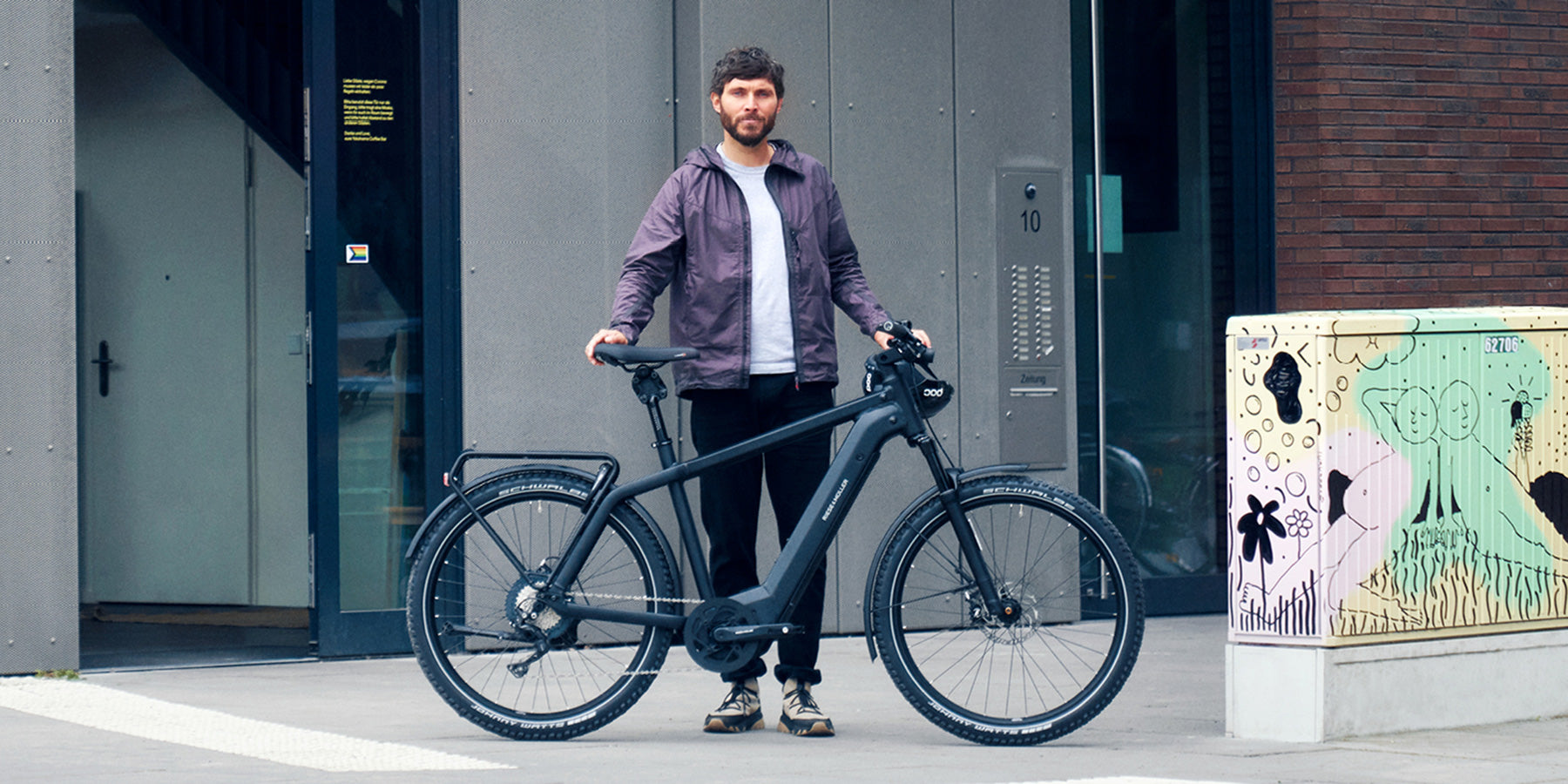 Man with Riese and Muller Charger4 electric bike