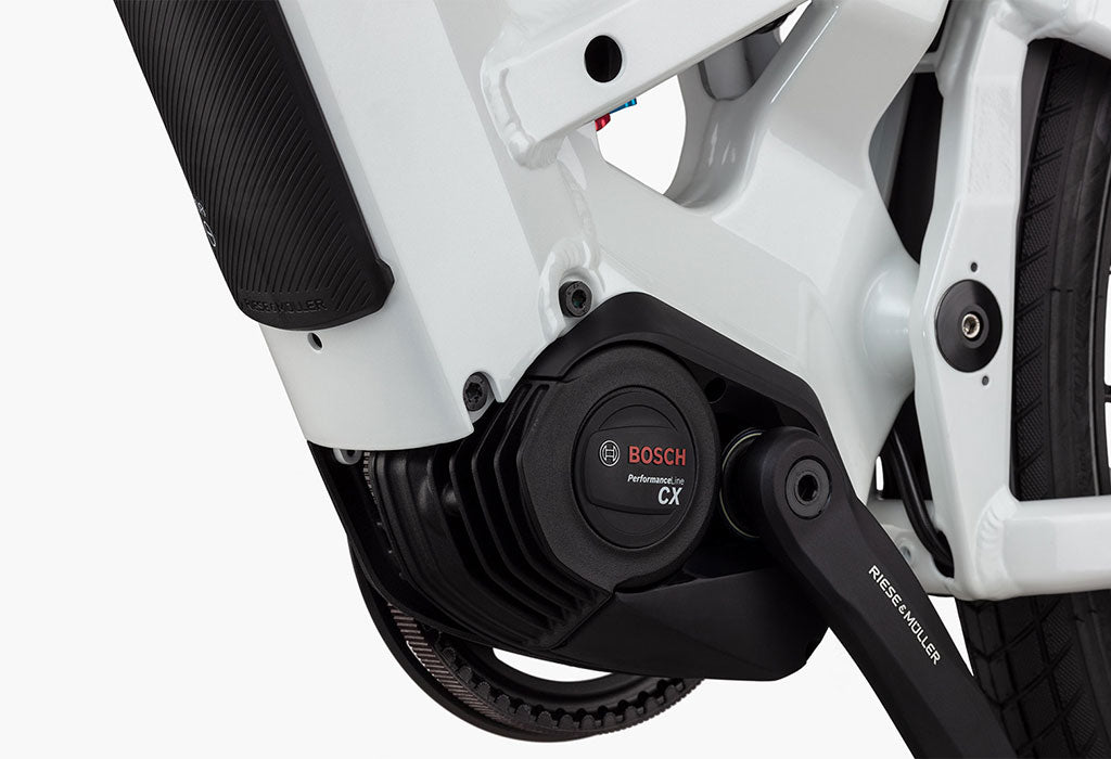 The Bosch PerformanceLine CX motor in a Homage electric bike by Riese and Muller.