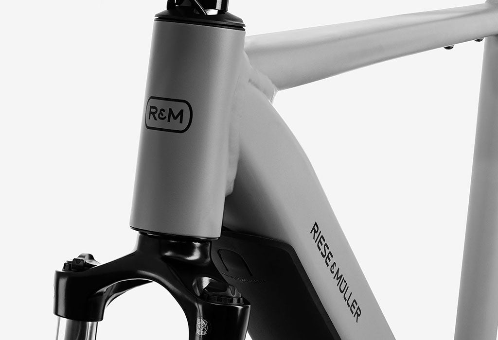 The frame of a Roadster by Riese and Muller.